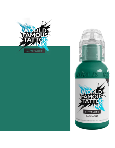 World Famous Limitless Dark Aqua 1- Mélange pour tatouage