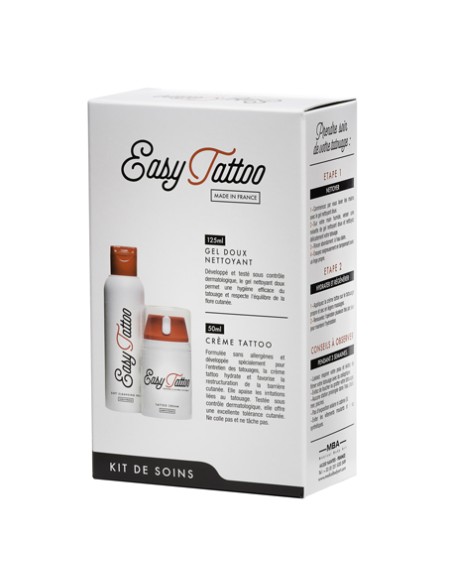 Kit EASYTATTOO Crème TATTOO 50ml + Gel nettoyant 125ml
