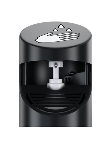 Support colonne noir avec pédale pour solution...