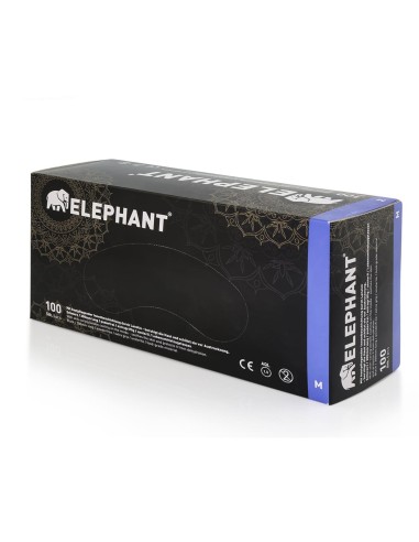 Gants Elephant Latex Noir Manches Longues 300...
