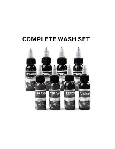Xtreme Ink - Complete Wash Set - 8x 30ml - Mélange pour tatouage Stérile